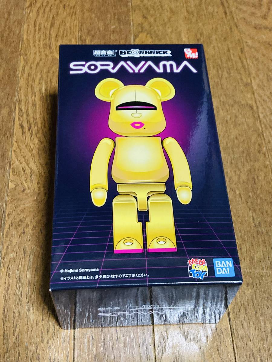 BE@RBRICK HAJIME SORAYAMA 超合金 GOLD 200% MEDICOM TOY ベア