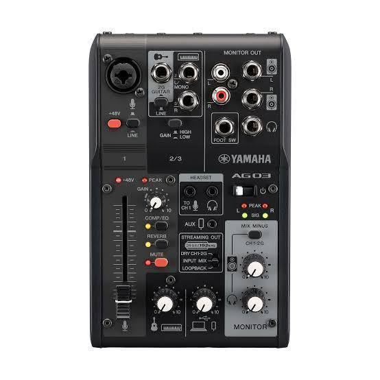 送料無料 即発送 新商品 YAMAHA AG03MK2 B ヤマハ ブラック Live