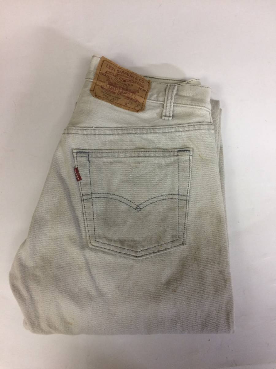 定番入荷 80s 87年 USA製 リーバイス 501 カラーデニムパンツ W29