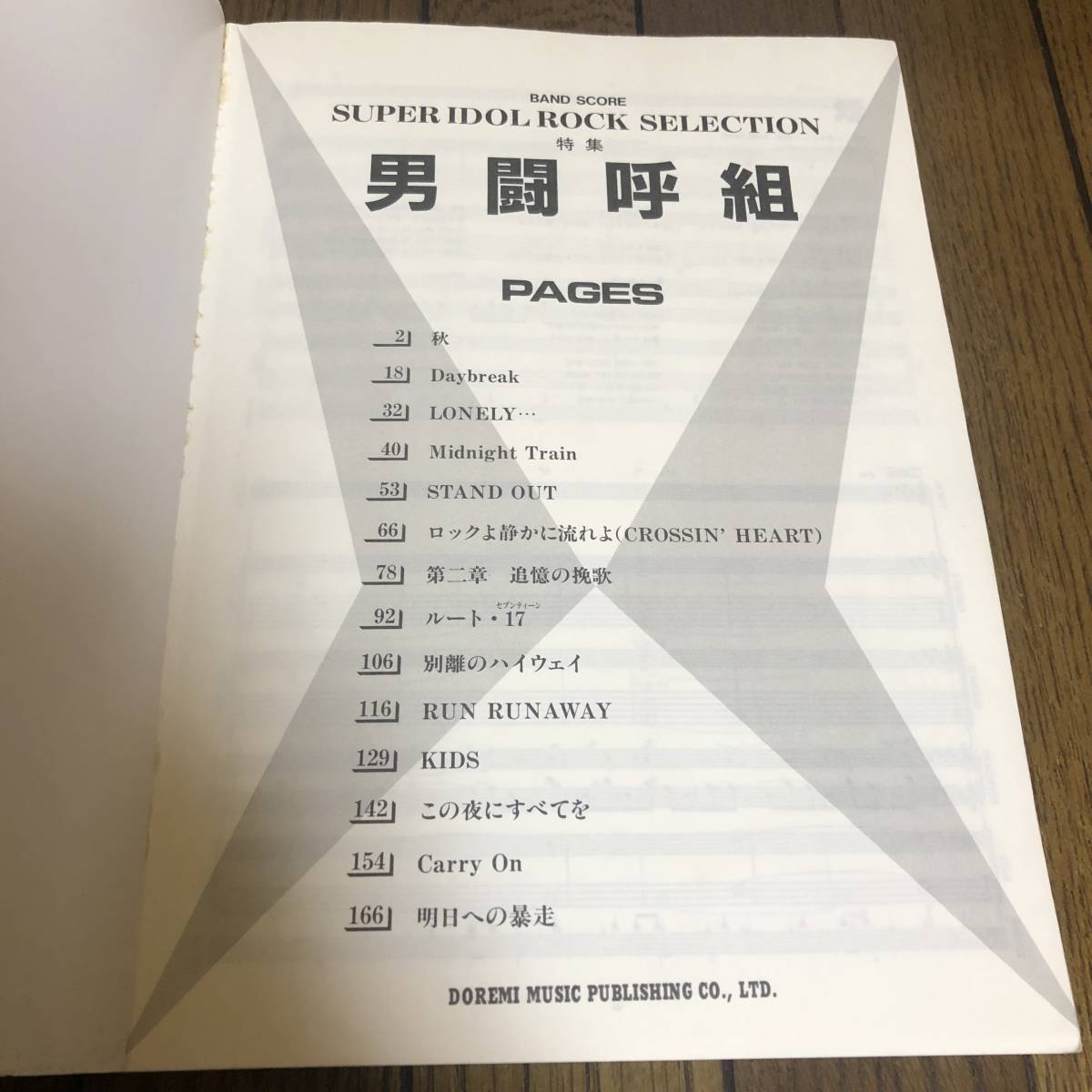 男闘呼組 バンドスコア 楽譜 タブ譜 岡本健一 前田耕陽 スコア