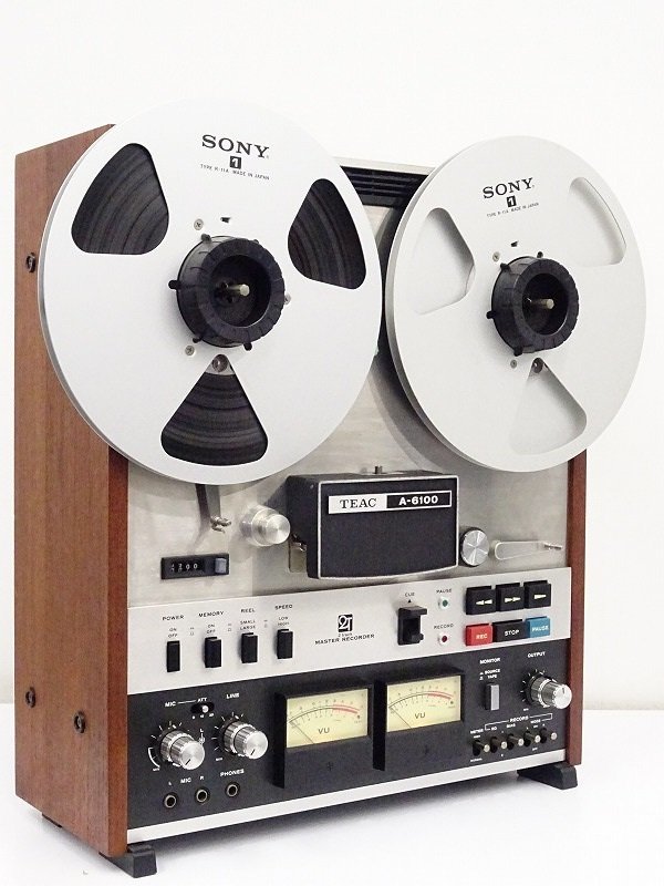 △▽TEAC A-6100 オープンリールデッキ 10号リールテープ2本付