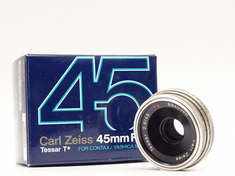 ●○【美品・元箱付】CONTAX Carl Zeiss Tessar 45mm F2.8 T* テッサー誕生100周年記念モデル カメラレンズ カールツァイス○●011606001m ヤシカ、コンタックス