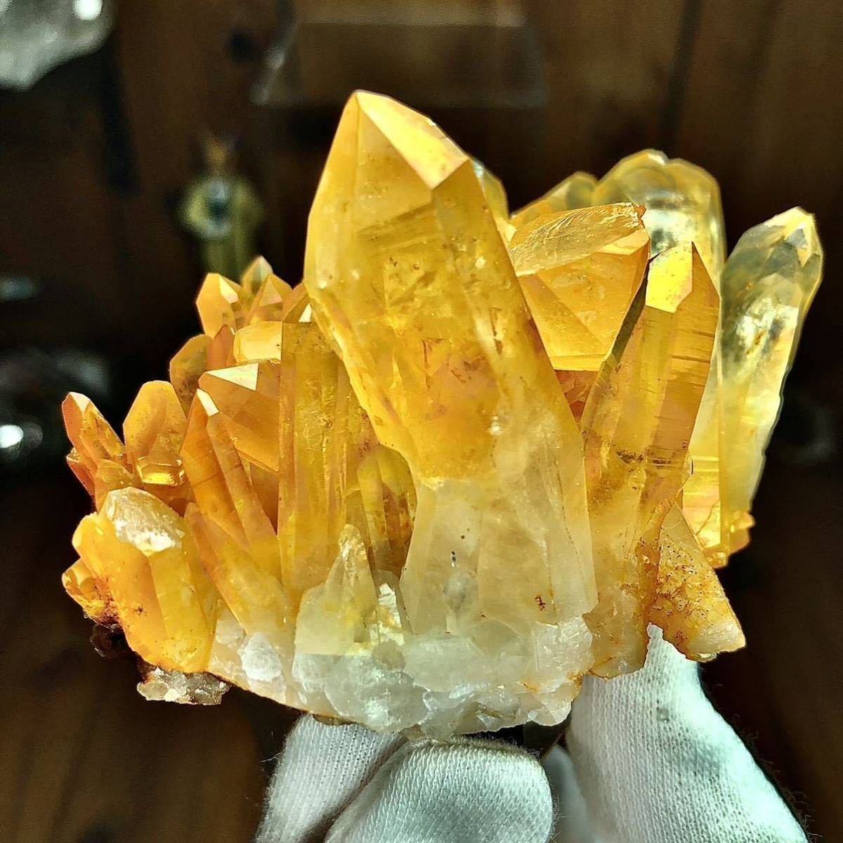割引 ゴールデンヒーラー 水晶 鉱物標本 原石 クラスター