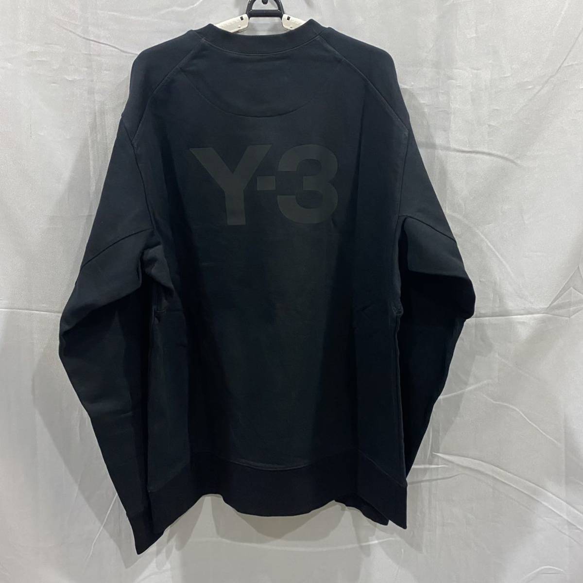 新品 Y-3 ワイスリー トレーナー クルーネック スウェット ブラック