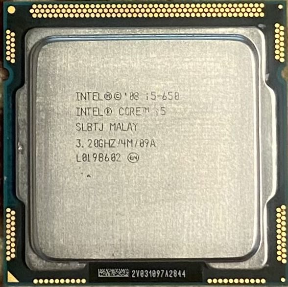 ★動作良好品★Intel Core i5-650 3.20GHz SLBLK LGA1156★②_画像1