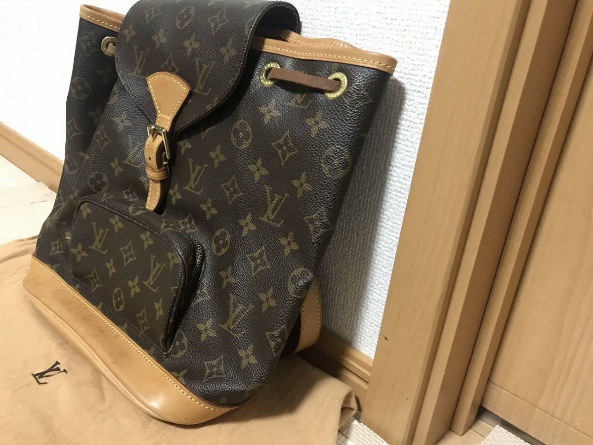 Louis Vuitton ルイヴィトン モノグラム リュック モンスリ MM 廃盤品