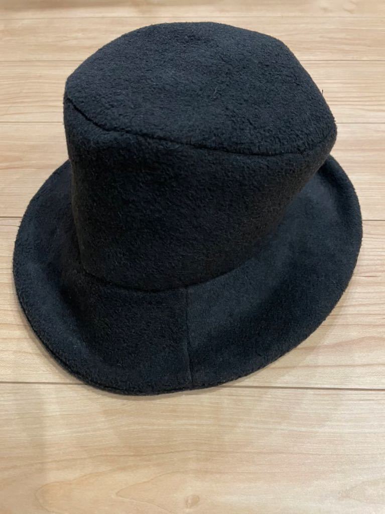  редкий KANEKO ISAO Kaneko Isao боа материалы шляпа черный женский M размер соответствует 0 новый ×