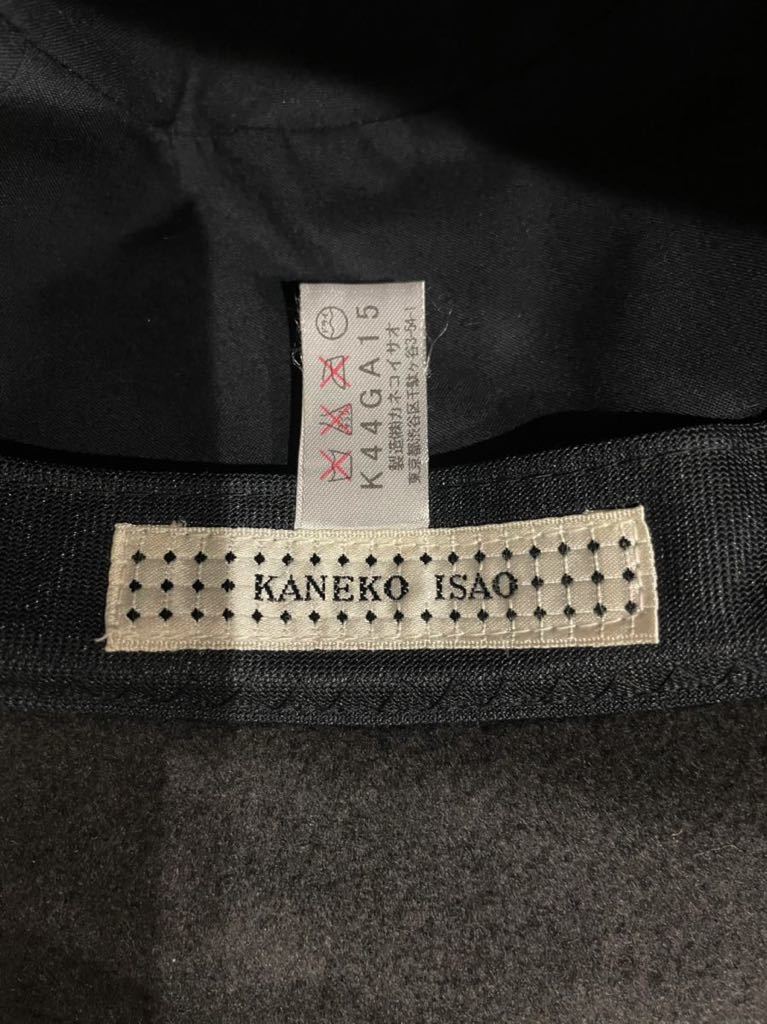  редкий KANEKO ISAO Kaneko Isao боа материалы шляпа черный женский M размер соответствует 0 новый ×