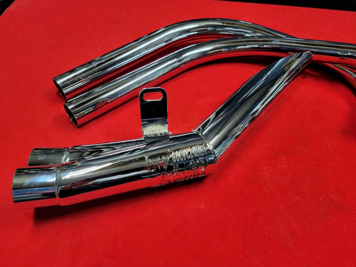 三協オート 68サイクロン マフラー メッキ 八木スペシャル改 新品 八木
