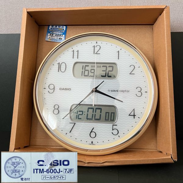 Yahoo!オークション - CASIO カシオ 壁掛け時計 ITM-600J 温度 Yahoo!オークション - CASIO カシオ 壁掛け時計 ITM-600J 温度