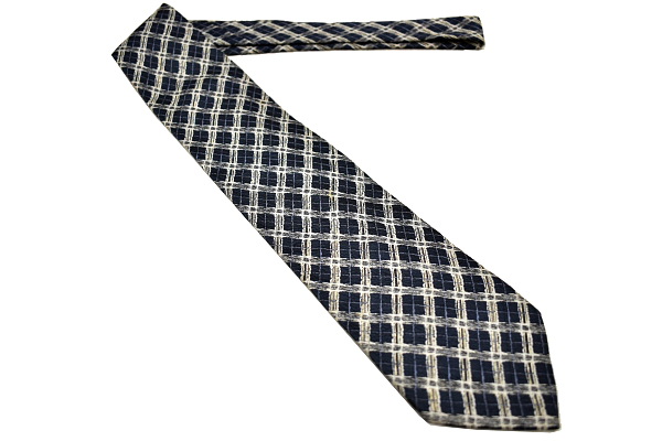 N-2269* free shipping *im product I m Pro duct ISSEY MIYAKE Issey Miyake * made in Japan navy navy blue color check silk silk necktie 