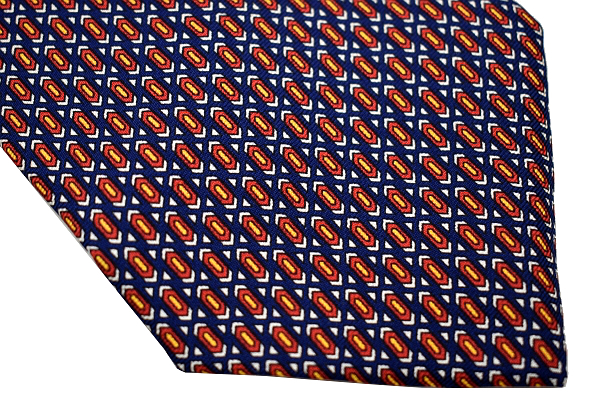 N-2393* free shipping * new goods unused goods *dunhill LONDON Dunhill London * regular goods Italy made navy navy blue pattern pattern silk silk necktie 