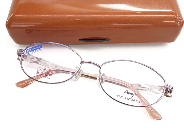 Frontosa 日本製 Aeroβ 眼鏡 メガネ フレーム AB2318-LVPO レディース エアロβ 鯖江産_画像4