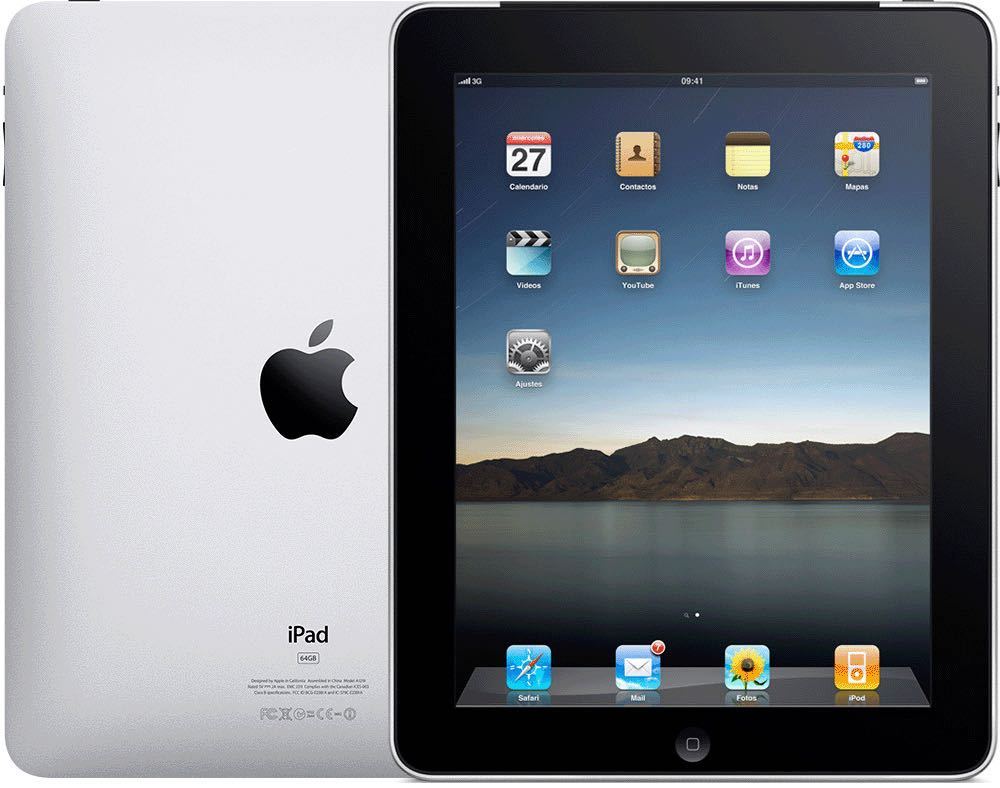 Apple ipad ６４GB タブレット 端末 本体 デバイス コーティング済み アップル シルバー Wi-Fiモデル _画像1