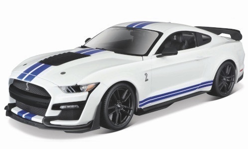 1/18 フォード ムスタング マスタング シェルビー 白 ホワイト Ford Mustang Shelby GT500 white blue 2020 1:18 Maisto 梱包サイズ80