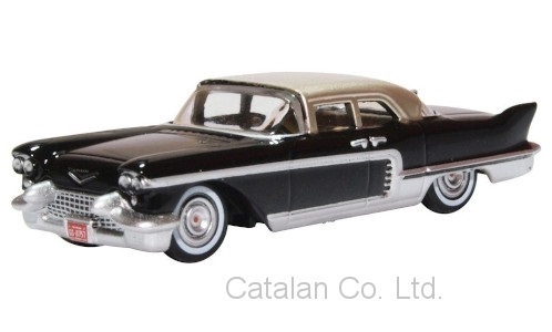 1/87 キャデラック エルドラド ブローアム 黒 銀 ブラック シルバー Cadillac Eldorado Brougham black silver 1957 Oxford 60サイズの画像1