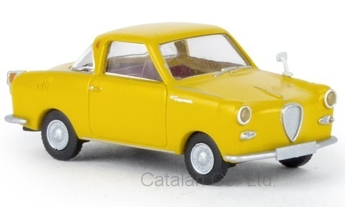 1/87 グラス ゴッゴモビル クーペ 黄色 イエロー Glas Goggomobil Coupe yellow Brekina 梱包サイズ60_画像1