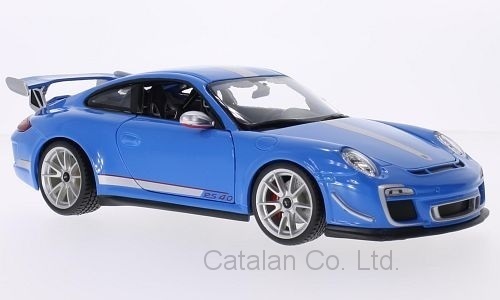 1/18 ポルシェ Porsche 911 GT3 RS 4.0 997/II ブルー シルバー 青 銀 blue silver 2011 Bburago 梱包サイズ80
