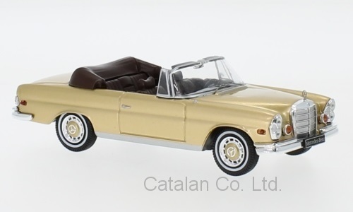 1/43 メルセデス ベンツ 金 ゴールド Mercedes 280SE W111 3.5 gold 1969 IXO 60サイズ_画像1