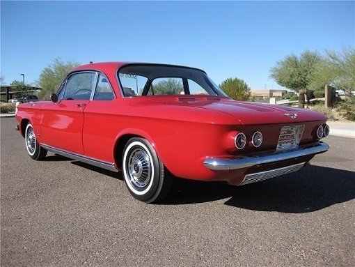 1/87 シボレー シヴォレー コルヴェア コルベア レッド 赤 クーペ Chevrolet Corvair Coupe red 1963 Oxford 60サイズ_画像3