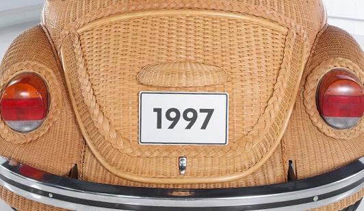 1/43 VW Beetle Cabrio フォルクスワーゲン ビートル カブリオ カブリオレ ベージュ バスケット 籠 梱包サイズ６０_画像3