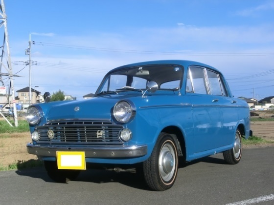 1/43 ダットサン 日産 ブルーバード ブルー 青 Datsun Bluebird 310 blue RHD 1959 1:43 First 43 Models 梱包サイズ60_画像2