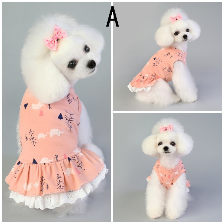 犬の服 ワンピース ペットグッズ コスチューム おしゃれペット 春夏ペット用品 お洒落　お散歩_画像1