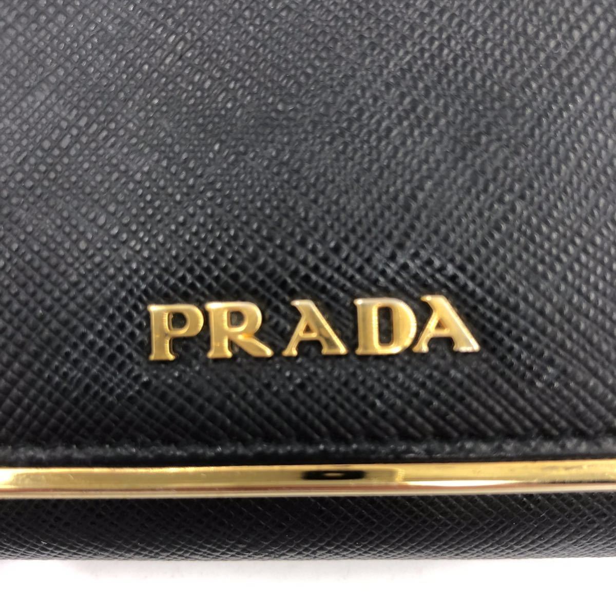 1円〜 未使用級 最高級 PRADA プラダ 長財布 ウォレット フラップ ロゴ