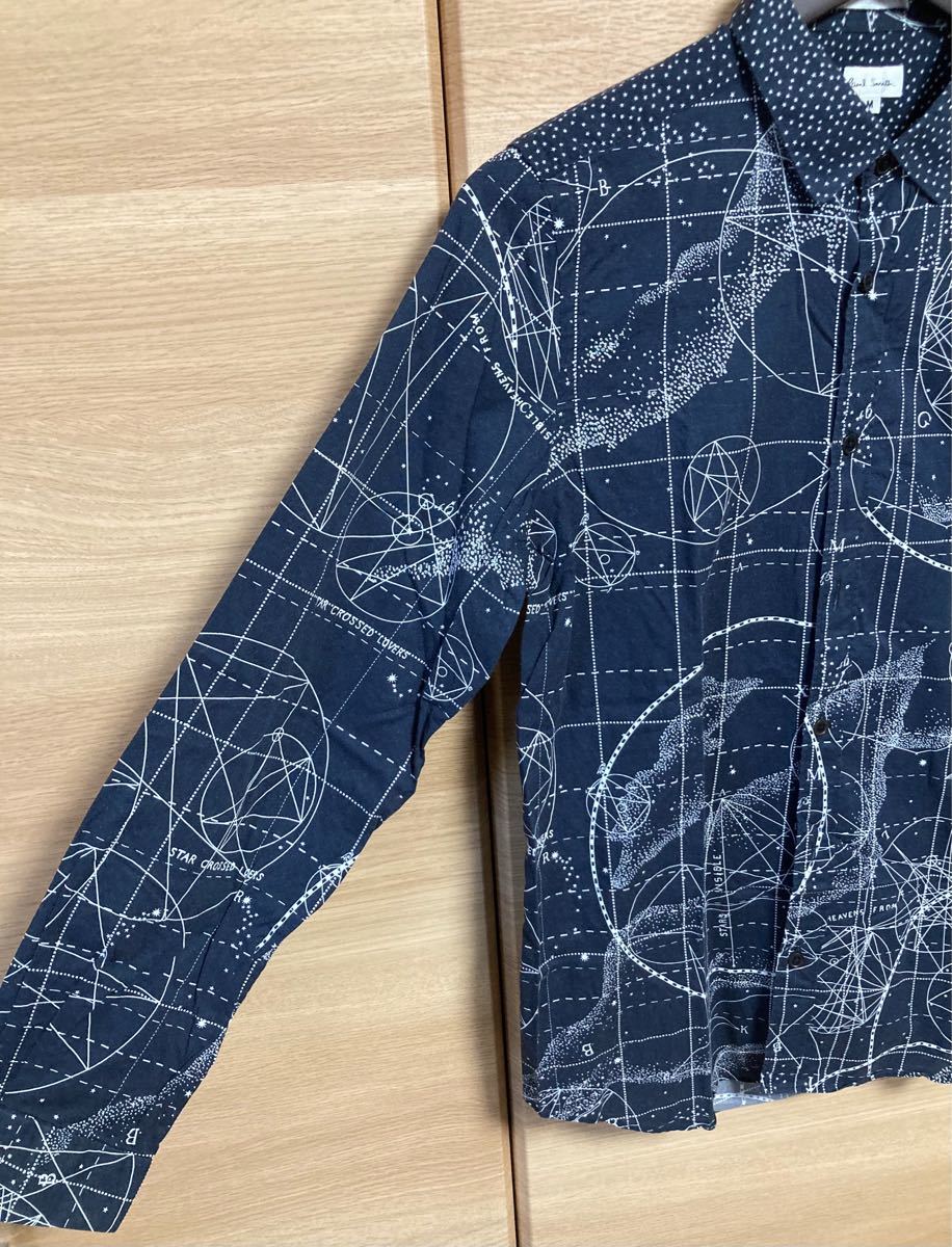 Paul Smith ポールスミス 星座 天体柄 長袖 シャツ 宇宙 総柄 M | www