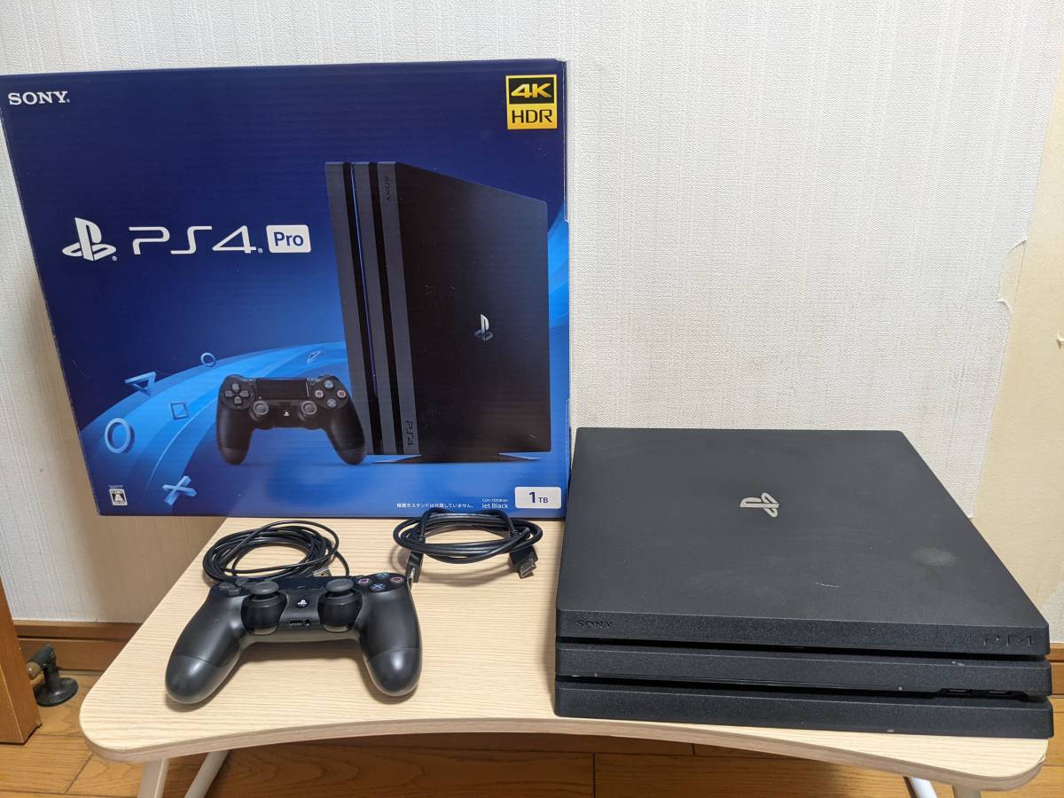 PlayStation4 pro CUH-7200BB01 ジェット ブラック 1TB 初期化済み プレイステーション プレステ プロ PS4