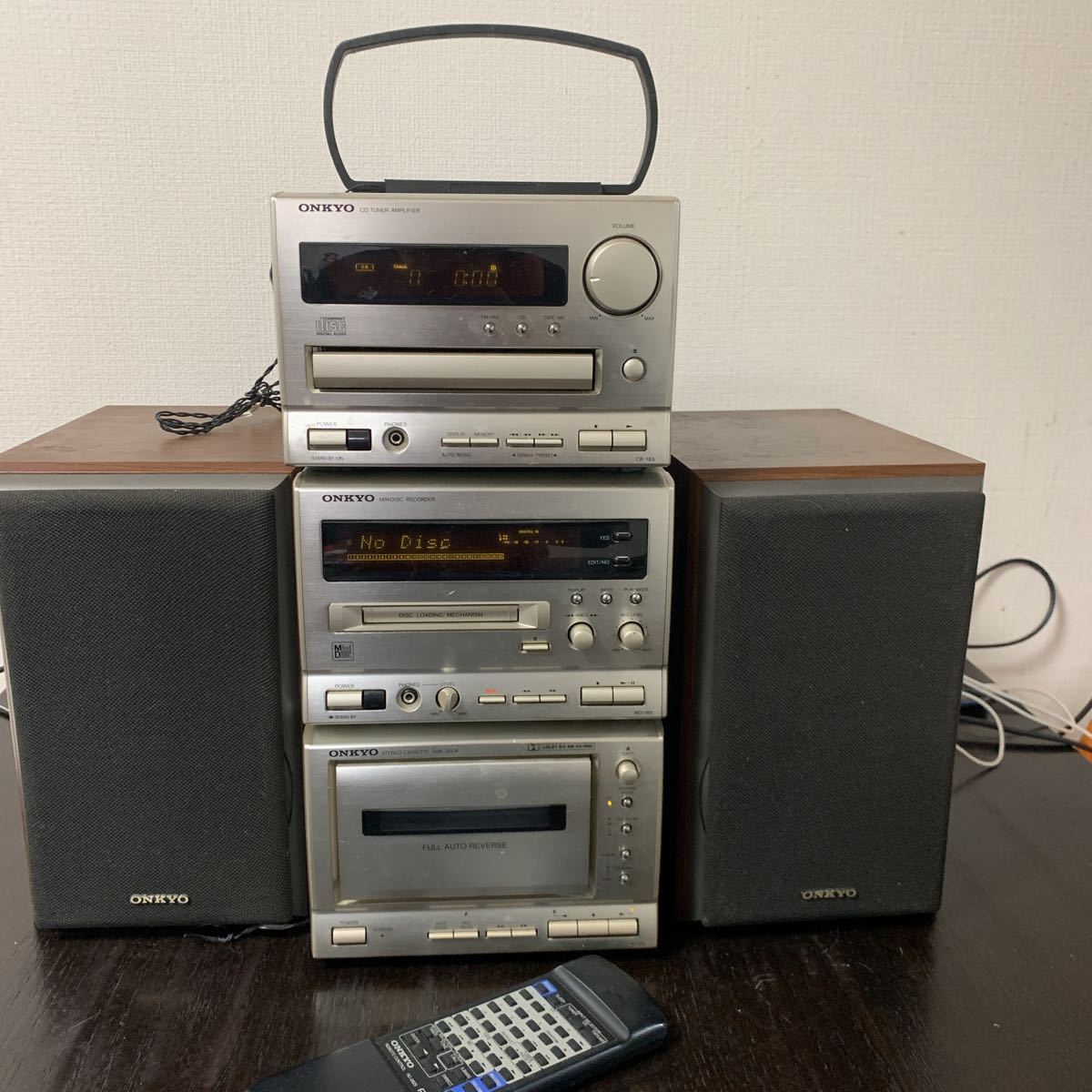 宅配 ONKYO k185 INTEC185 cr185 コンポ スピーカー tyroleadership.com