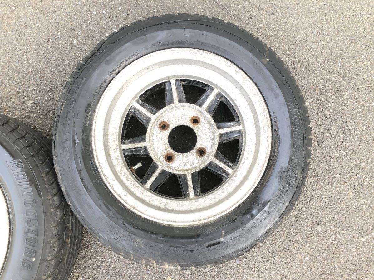 送料無料/新品】 114.3 ハヤシホイール 7J 14インチ −6 旧車 当時物