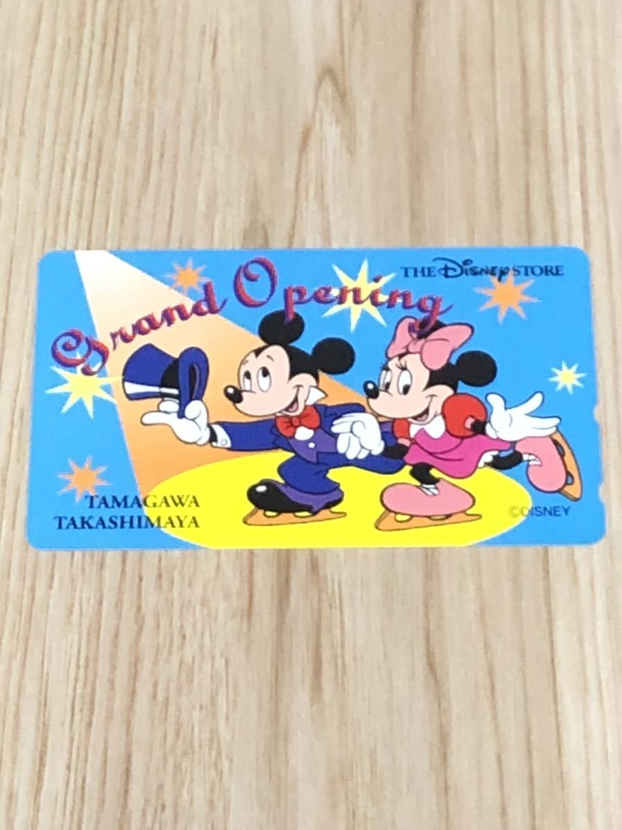 [ не использовался ] телефонная карточка Grand открытый шар река высота остров магазин Tokyo Disney магазин Mickey Mouse Minnie Mouse 