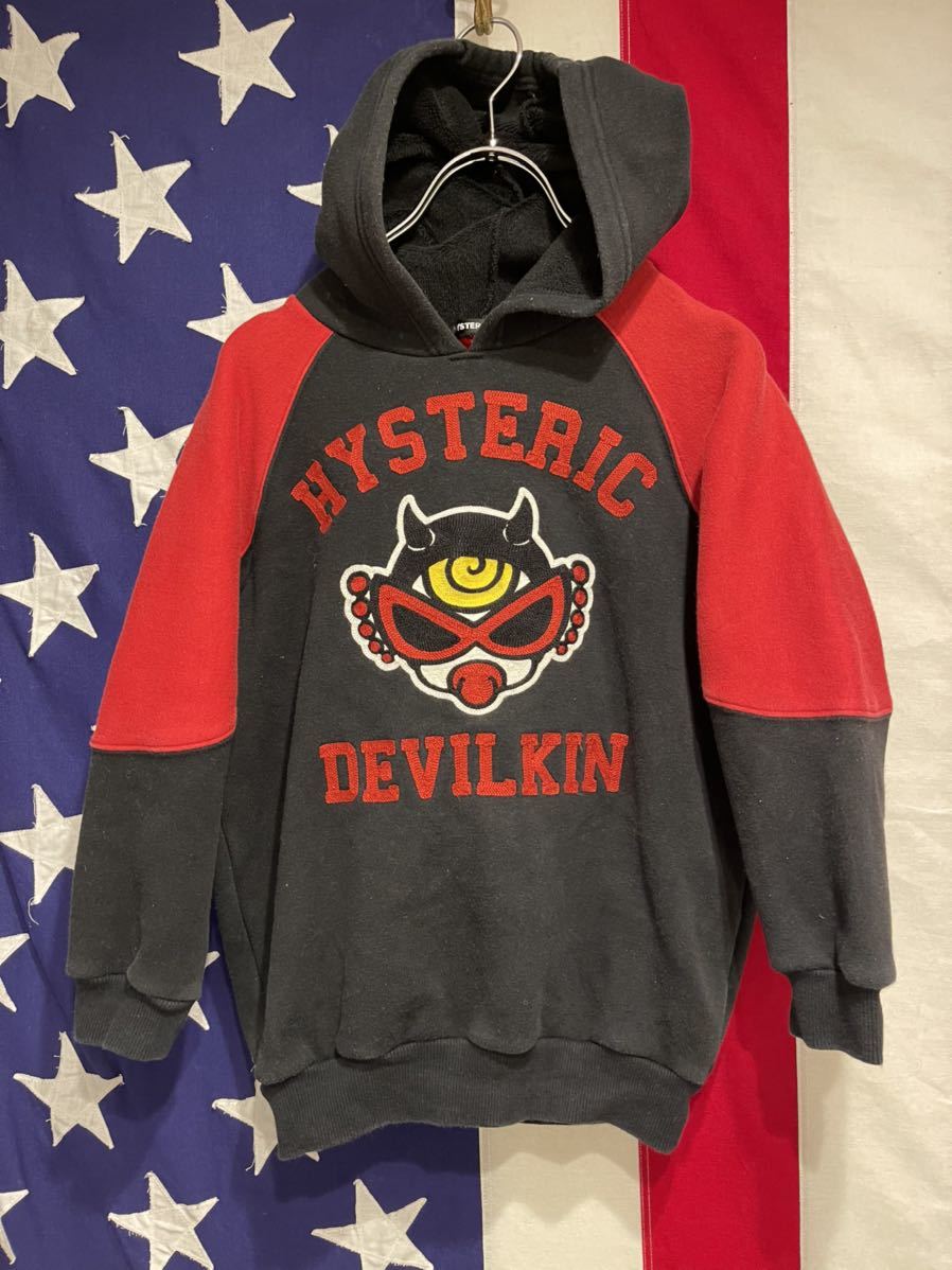 ☆Hysteric Mini☆ヒステリックミニ☆パーカー☆110cm☆コットン☆BLK