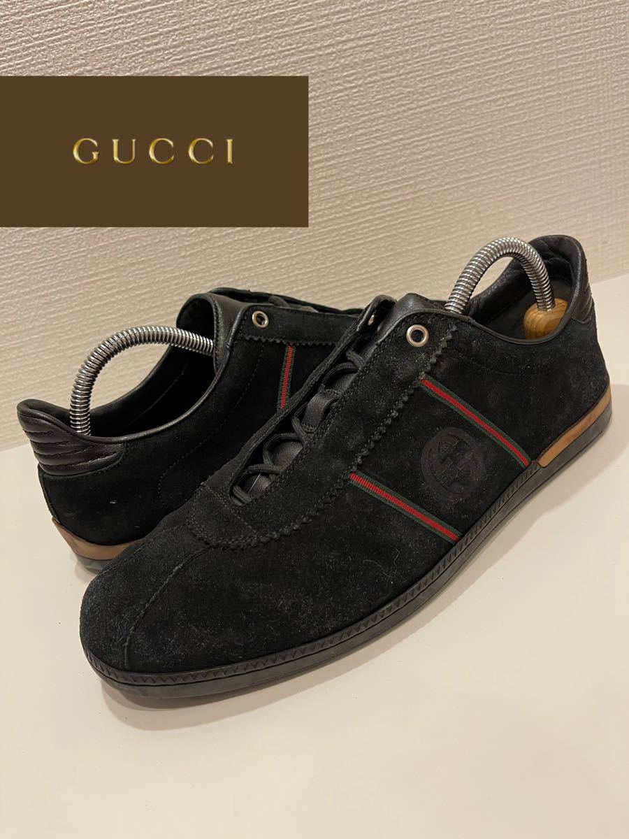 ☆GUCCI☆グッチ☆スニーカー☆シェリーGG☆256736☆ スエード☆ライン