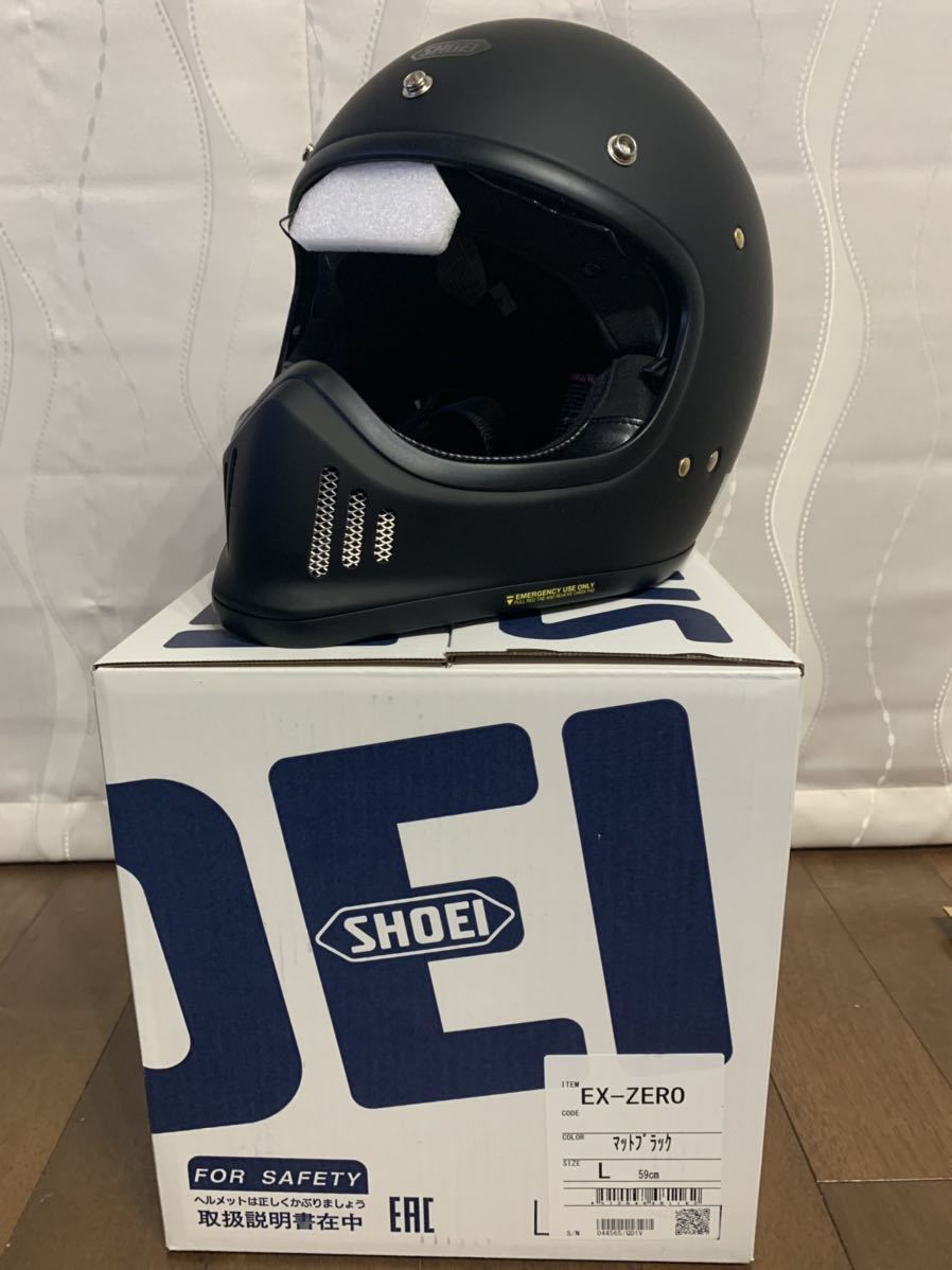 SHOEI EX-ZERO マットブラック フルフェイスヘルメット Lサイズ