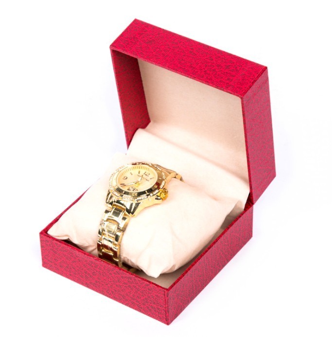 【VAPS_1】腕時計 収納ボックス 《レッド》 1本用 プレゼント用 ギフト ボックス 腕時計ケース 収納ケース 保存箱 送込