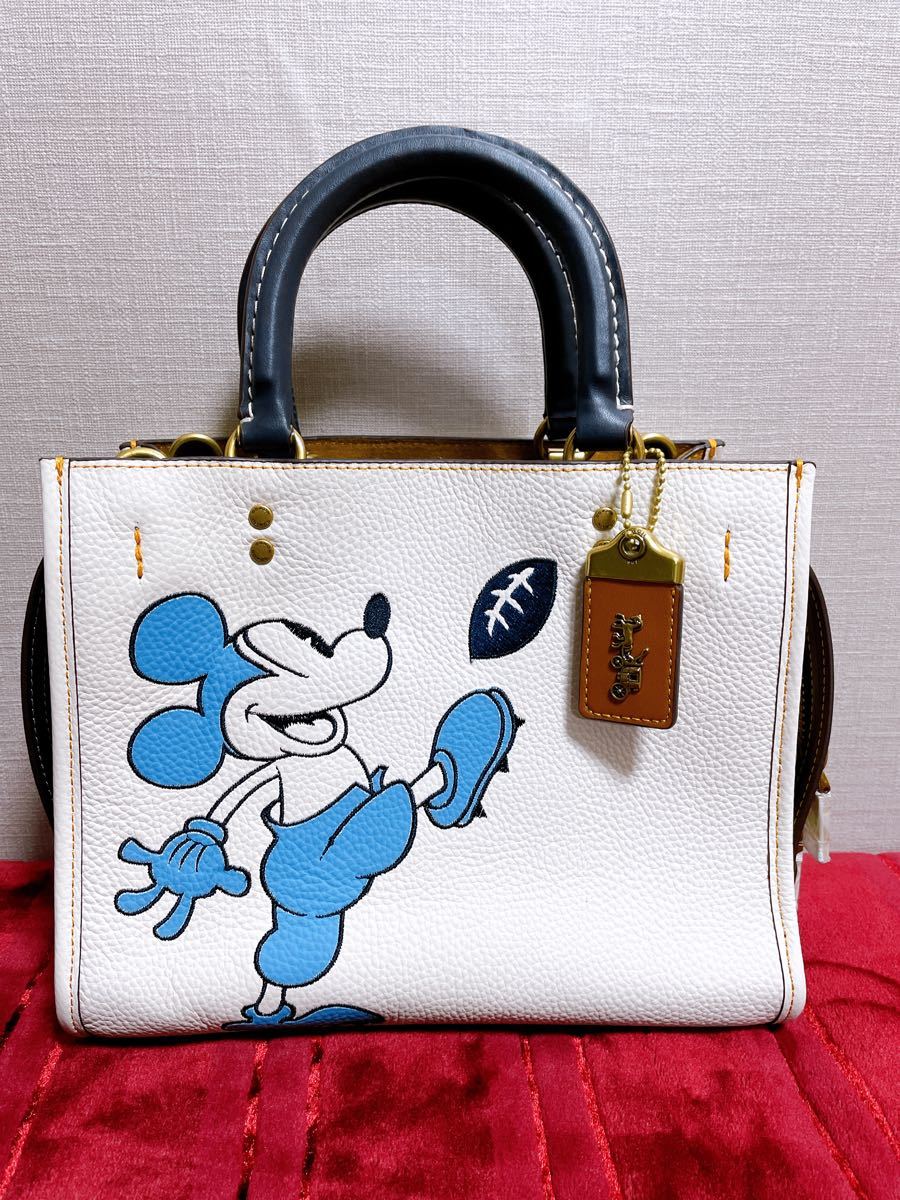 蔵 新品 未使用 coach コーチ ショルダー ディズニー ローグ asakusa