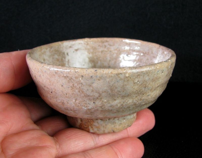 人気作家 武末日臣造 希少品 井戸 ぐい呑み No2 幅:7.6cm 極美品 共箱