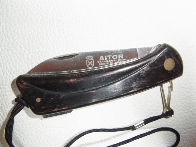 1960年代未使用箱付絶版■廃業 スペイン アイトール（AITOR）社フォールディング ハンティング ロック ナイフ FOLDING HAUNTING LOCK KNIFE