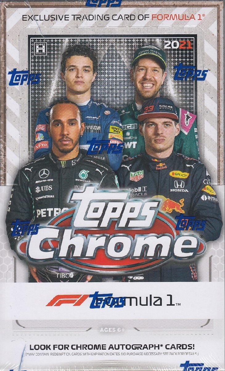 f08【2021 Topps Chrome Formula 1 Hobby】未開封ボックス