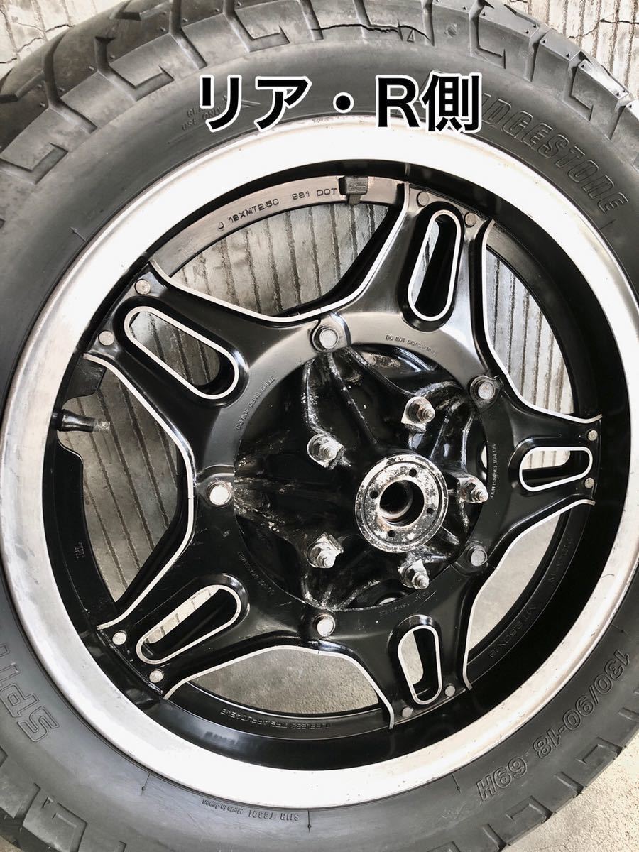 □ 希少ワイドリム □ CB750F FBポン付け 裏コム ホイール セット