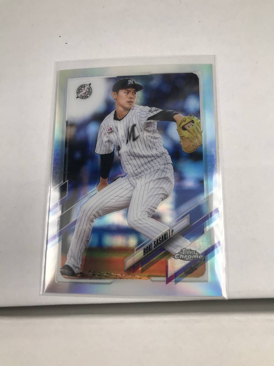 TOPPS CHROME 2021 NPB Base リフレクター 佐々木朗希 ロッテ