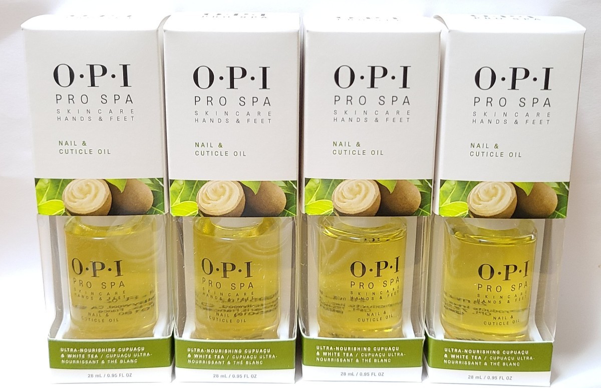4 x OPI プロスパキューティクルオイル 28 ml Pro Spa Nail & Cuticle Oil .95oz セット