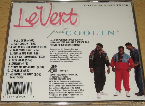 ★Levert/Just Coolin'★Teddy Riley★Heavy D★Addicted To You★Gerald★Sean★LSG★リヴァート/リバート/レヴァート/レバート★_画像2