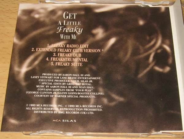 ★CDS★Aaron Hall/Get A Little Freaky With Me (Extended Freaky Club Version)★NEW JACK SWING★アーロン・ホール/GUY/ガイ★_画像2