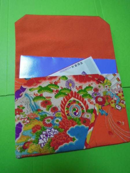  red . color series * pretty woman . festival . pattern * silk ground *L size ** stylish gold . inserting fukusa!!