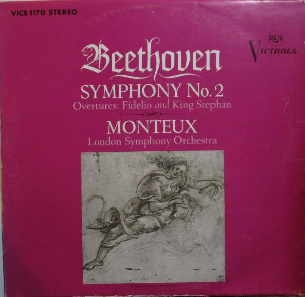 LP独RCA モントゥー LSO ベートーヴェン 交響曲2番 フィデリオ序曲_画像1