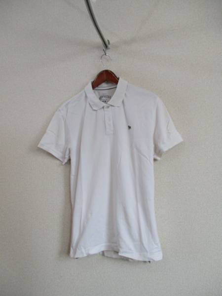 AEROPOSTALE白半袖ポロシャツ（USED）12917②_画像1