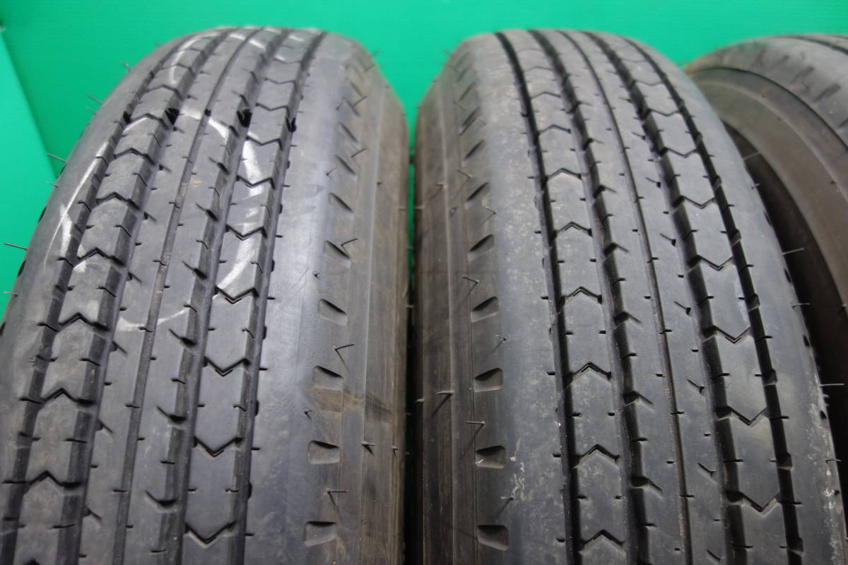 H792-20 送料無料 225/80R17.5 123/122L 夏タイヤ LT 6本セット ダンロップ SP110 8.5分山 深溝 2020年製 ライトトラック_画像2